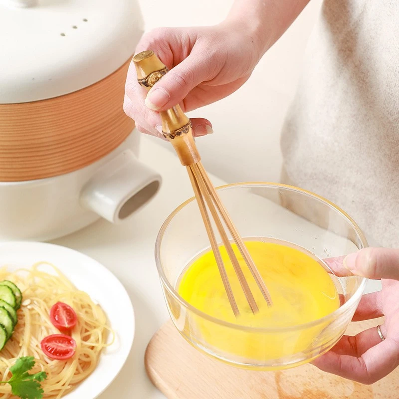 Mini Bamboo Hand Whisk - Image 5