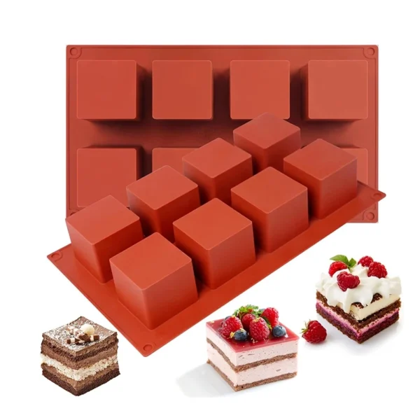 Square Silicone Mousse Cake Mold
