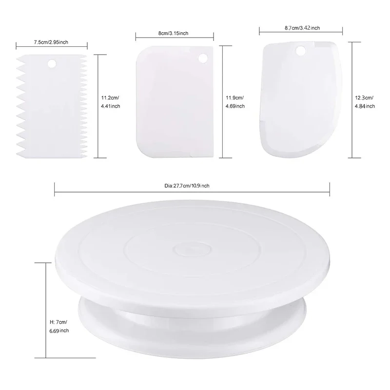 11-Inch Cake Turntable Decorating Set - Image 5