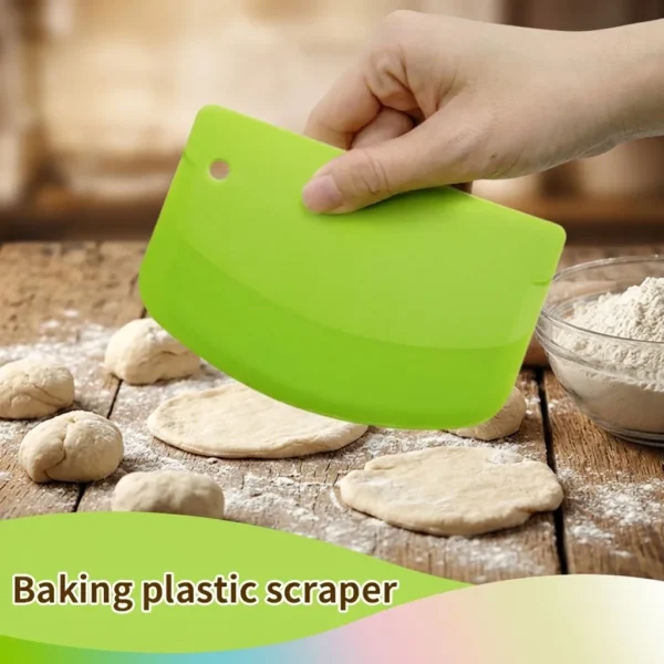 Flexible Plastic Dough Scraper