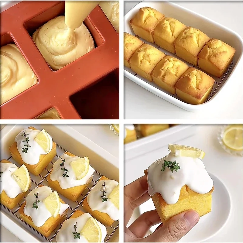 Square Silicone Mousse Cake Mold - Image 2