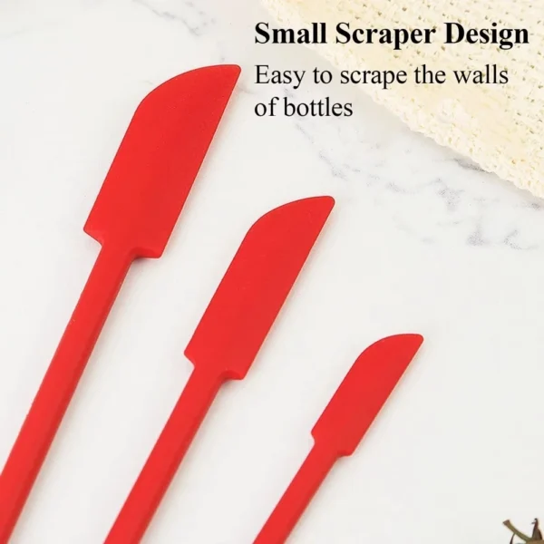 3-Piece Double-Ended Silicone Scraper Set
