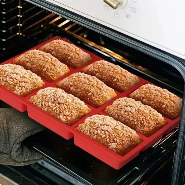 9-Cavity Silicone Mini Loaf Pan