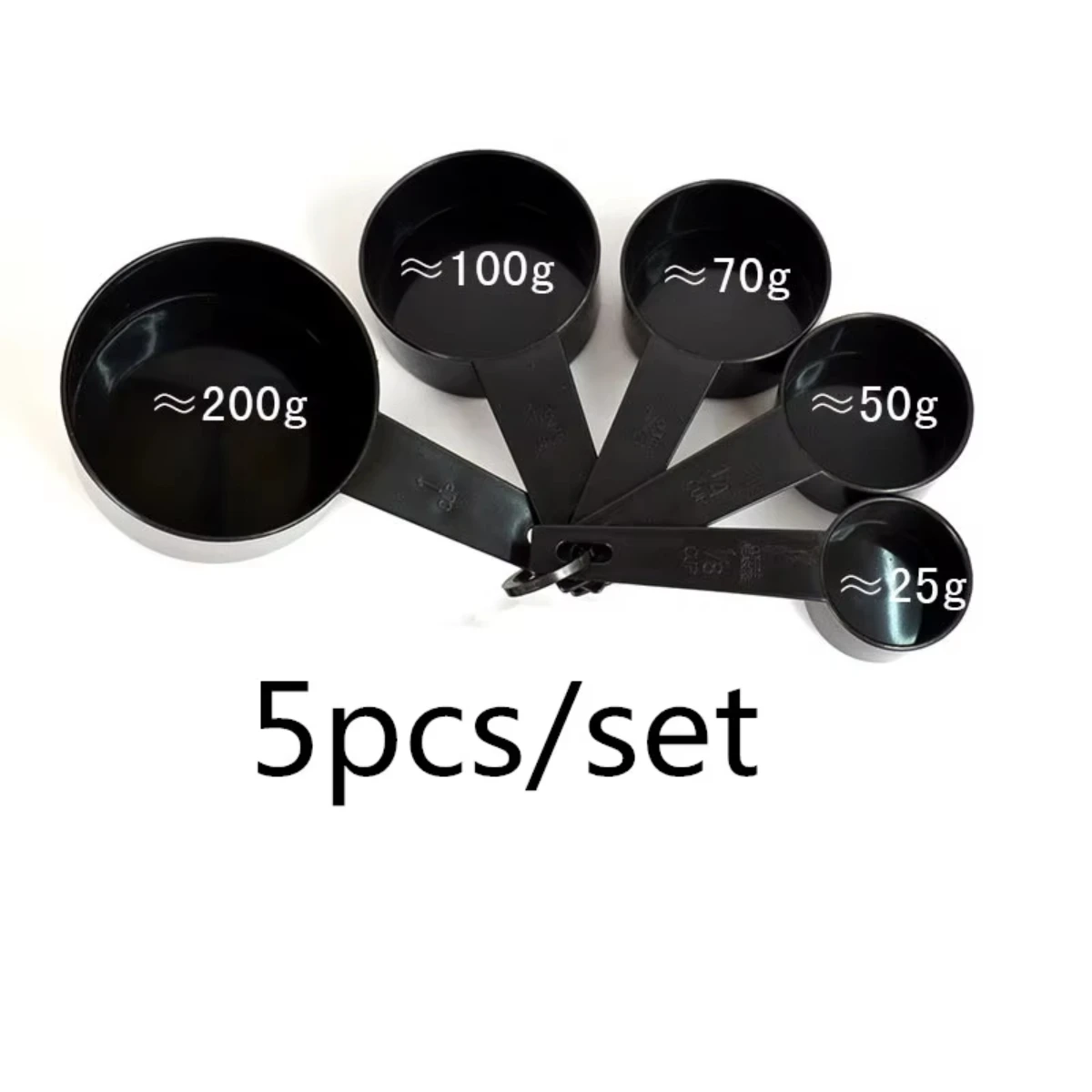 Black Measuring Cups and Spoons Set - Image 4