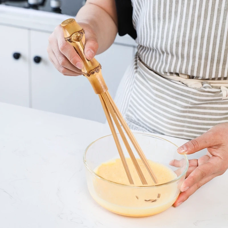 Mini Bamboo Hand Whisk - Image 4