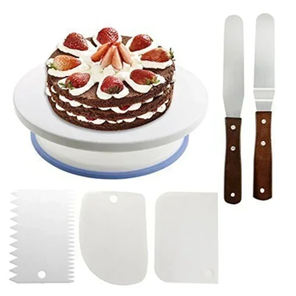 360° Rotating Cake Decorating Turntable Set