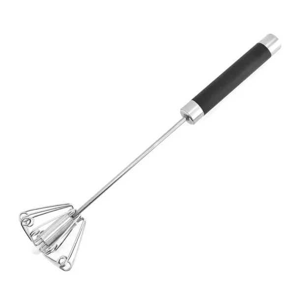 Rotating Stainless Steel Hand Whisk