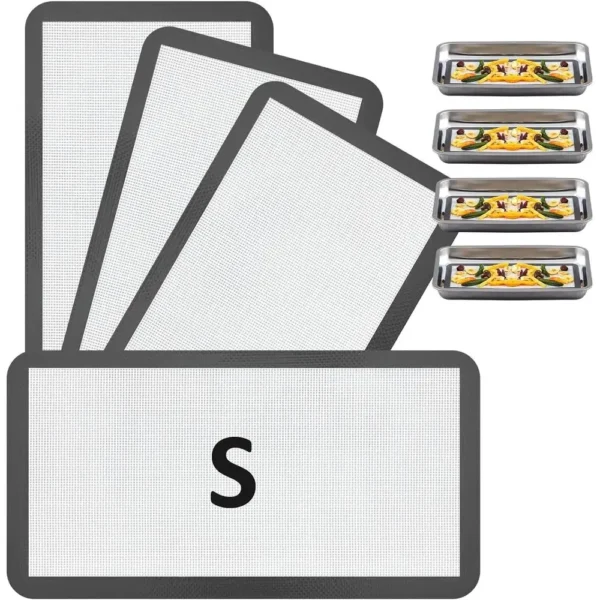 4-Pack Silicone Tray Liners